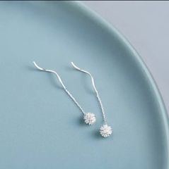 ピアス　シルバーロング　レディース