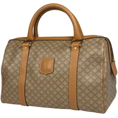 セリーヌ CELINE マカダム柄 ハンドバッグ ミニボストンバッグ ハンドバッグ コーティングキャンバス ベージュ レディース 【中古】