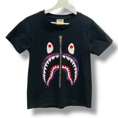 A BATHING APE アベイシングエイプ シャーク プリント Tシャツ イラストプリント サメ シャーク Sサイズ レディース 夏 recollect有明ガーデン店 2No.国342Y
