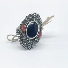 Judith Jack ガーネット バゲットカット マーカサイト装飾 925 シ