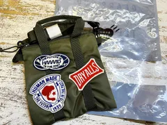 未使用 保管品 HUMAN MADE/ヒューマンメイド 24AW Wappen MINI HELMET BAG ミニショルダー ワッペンデザイン カーキ サコッシュ ★