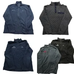 古着卸 まとめ売り パタゴニア フリース 5枚セット (メンズ M /XL /2XL ) シンチラスナップT キルティング ハーフジップ 中古 古着 MY1121