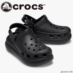 【2025新色追加】クロックス Crocs 正規取扱店 クラッシュ クロッグ Crash Clog サンダル メンズ レディース 男女兼用 厚底 軽量 耐水 22 23 24 25 26 27 28cm 001 Black ブラック 黒 207521