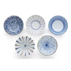 [送料込み] 丸鎌陶器(Marukama Touki) 器 食器 セット 和柄 5個 小鉢 美濃焼 和紋様珍味鉢（5柄組）