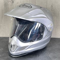 アライ フルフェイス ヘルメット 【中古】オフロード ARAI TOUR CROSS2 ツアークロス 55-56cm 銀色 バイク用品/58203