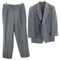 LANVIN ランバン 90s オールド スーツ 上下 セットアップ R46-44 グレー メンズ 古着のサムネイル