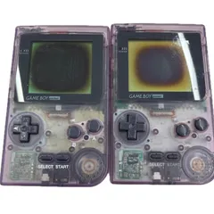 専用★ゲームボーイカラー最新IPS(クリアパープル)　カセット　バッテリーパック eXtremeRate IPS対応アップグレード版 ゲームボーイカラー（GBC