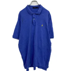 POLO RALPH LAUREN 半袖 ロゴ ポロシャツ XL サックスブルー ポニーロゴ ポロラルフローレン 古着卸 アメリカ仕入 a708-5465