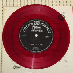 EPレコード　赤盤　ビートルズ　アンナ　OP-4118　￥500　BEATLES　ANNA　REDWAX
