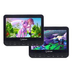 [山善] ポータブル DVDプレーヤー ヘッドレストモニター 10.1インチ 2台セット ツインモニター 車載 CPRM対応 リモコン付き CPD-M101TMDR(B)