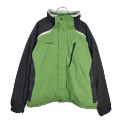 Columbia コロンビア OMNI-TECH ウォータープルーフ ナイロンジャケット アウトドア ライトグリーン(メンズ XL)中古 古着 v4564