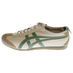 Onitsuka Tiger (オニツカタイガー) MEXICO 66 メキシコ レザー ローカットスニーカー ベージュ/グリーン US8/26cm 1183C102-250