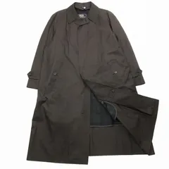 ポロ バイ ラルフローレン Polo by Ralph Lauren コットン ギャバジン ステンカラー コート ロング丈 ブラックウォッチ チェック柄 ライナー付き 2WAY スプリング ジャケット ブルゾン アウター L 黒 ブラック メンズのサムネイル