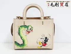 コーチ COACH L2280 ディズニーコラボ レザー ショルダー 2WAY ホワイト ハンド バッグ レディース【中古】バッグ