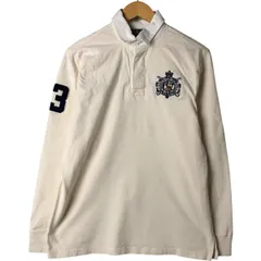 古着 ラルフローレン Ralph Lauren POLO by Ralph Lauren CUSTOM FIT 長袖 ラガーシャツ メンズM相当/eaa544067