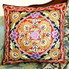 IDEE 刺繍クッションカバー クッション 50×50 - メルカリ