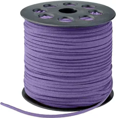 スエード紐 スエードコード レザークラフト 紐 革紐 合皮紐 全長90Ｍ 2.7mm幅 ハンドメイド 手芸 ハンドメイド グレー 灰色 [グレー(灰色)]