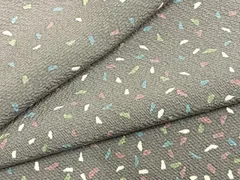 平和屋着物▽上質な小紋　単衣　散らし文　正絹　逸品　AAAZ9645fy