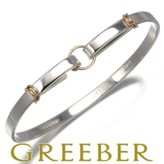 c225 オールドティファニー　ダブルフック　バングル　k14 シルバー　925 ティファニー ダブルフック バングル 925×750 14.8g シルバー