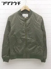 ◇ ABAHOUSE ecru アバハウスエクリュ MA-1 ジップアップ ジャケット ブルゾン サイズ2 カーキ レディース  【1101280012048】のサムネイル