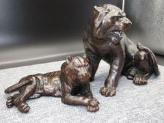 ☆二口金一作 虎 寅 鋳物 置物 2022 干支
