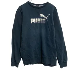 PUMA ロゴスウェット トレーナー プーマ キッズ XL ブラック プルオーバー 古着卸 アメリカ仕入 a701-6193
