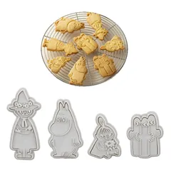 ムーミン スタンプクッキー型 4個セット 製菓グッズ お菓子作り 手作りのサムネイル