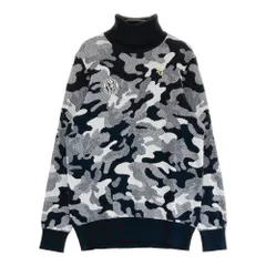 サイズ：1 PEARLY GATES パーリーゲイツ  タートルネック ニットセーター 総柄 ブラック系 [240101419288] ゴルフウェア レディース ストスト