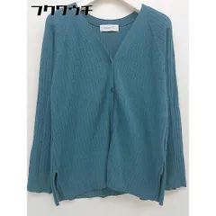 ◇ Simplicite シンプリシテェ 長袖 ニット カーディガン ブルー系 レディース  【中古】 【1111220014759】