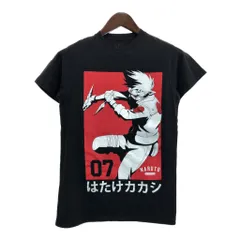 NARUTO Shippuden ナルト疾風伝 はたけカカシ 半袖Ｔシャツ アニメ キャラクター ブラック(メンズ S)中古 古着 T4086