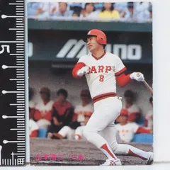 カルビープロ野球カード1981年No.19広島東洋カープ山本浩二 カルビープロ野球カード1981年広島東洋カープNo.19山本浩二-本物