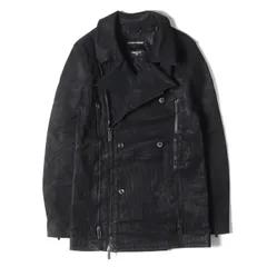 EMPORIO ARMANI エンポリオアルマーニ コート サイズ:50 ストレッチ ストライプ ダブルジップ ライダース ピーコート Pコート ETEROPOLITAN LINE Y2K ブラック 黒 イタリア製 アウター ジャケット 上着 【メンズ】のサムネイル