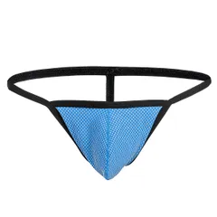 メンズ Tバック セクシー ヒモパン 伸びる ストレッチ シンプル ジャガード アンダーウェア スポーティ 快適フィット 男性下着 勝負下着 大人用 黒 青 mt-012