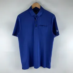UNDER ARMOUR(アンダーアーマー) 青 半袖 ポロTシャツ S 250809