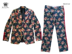 PHENOMENON DRESSCAMP Liquor セットアップ スーツ フラワーカモ 46サイズ メンズ【Used 極上品】