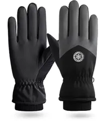 バイク レディース スマホ対応 防水 作業用 通勤 自転車 滑り止め 防寒 スキー ダークグレーダークグレーP_3