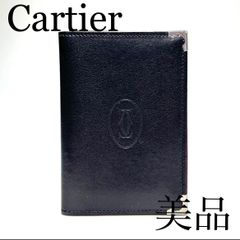 Cartier カルティエ 名刺入れ カード入れ ロゴ ビジネス 黒 ボルドー