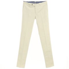 【新品】ピーティートリノ PT TORINO ストレッチコットンセルロース スラックスパンツ ライトクリームベージュ【サイズ48】【メンズ】