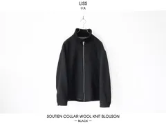 【SALE】LiSS / Soutien Collar Wool Blouson - BLKのサムネイル
