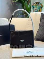PRADA ホボバッグ ブラックシルバー - 28cm クラシックデザイン [本日特価|新品未使用品]