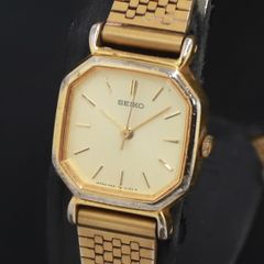 極美品 稼働⭐️SEIKO 腕時計 オクタゴン ゴールド レディース