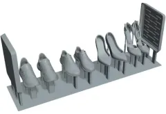 【新品】プラモデル 1/24 シューズ＆シューズトレイ ディティールアップパーツ [M3-2402]