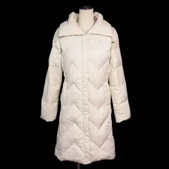 ルコックスポルティフ le coq sportif ダウンコート ロング ワンポイント M 白 ホワイト