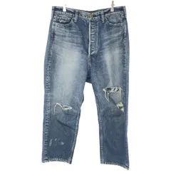マディソンブルー　サルエル　デニム　00 ダメージ加工 MADISONBLUE(マディソンブルー)のCRASHED SAROUEL PT DENIM通販
