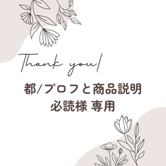 都/プロフと商品説明必読様 専用