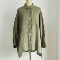新品 アールジュビリー オーバーサイズシャツ ロールアップ 茶 - メルカリ
