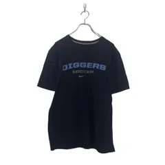 NIKE 半袖 プリント Tシャツ ナイキ L ネイビー ブルー バックプリント クルーネック 古着卸 アメリカ仕入 a604-6349