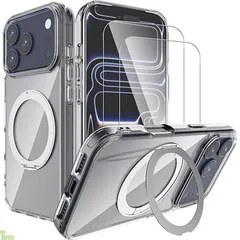 【1個+2枚セット】For iPhone 17 Pro Max ケース(1個?MagSafe対応)+ガラスフィルム(2枚) iPhone 17 Pro Max 対応 保護ケース クリア Greerass TPU+PC素材 耐衝撃 衝撃吸収 全面保護 