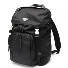 PRADA ブラックナイロンバックパック　スタッズ　サフィアーノ新品未使用 Yahoo!オークション -「プラダ リュック 未使用」(プラダ) (ふ