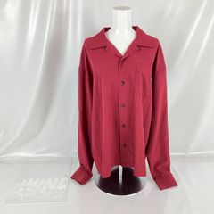 WIND AND SEA ウィンダンシー Tokyo Open Collar Shirt Burgundy Mサイズ 中古 /m 250607 02184hi◇128